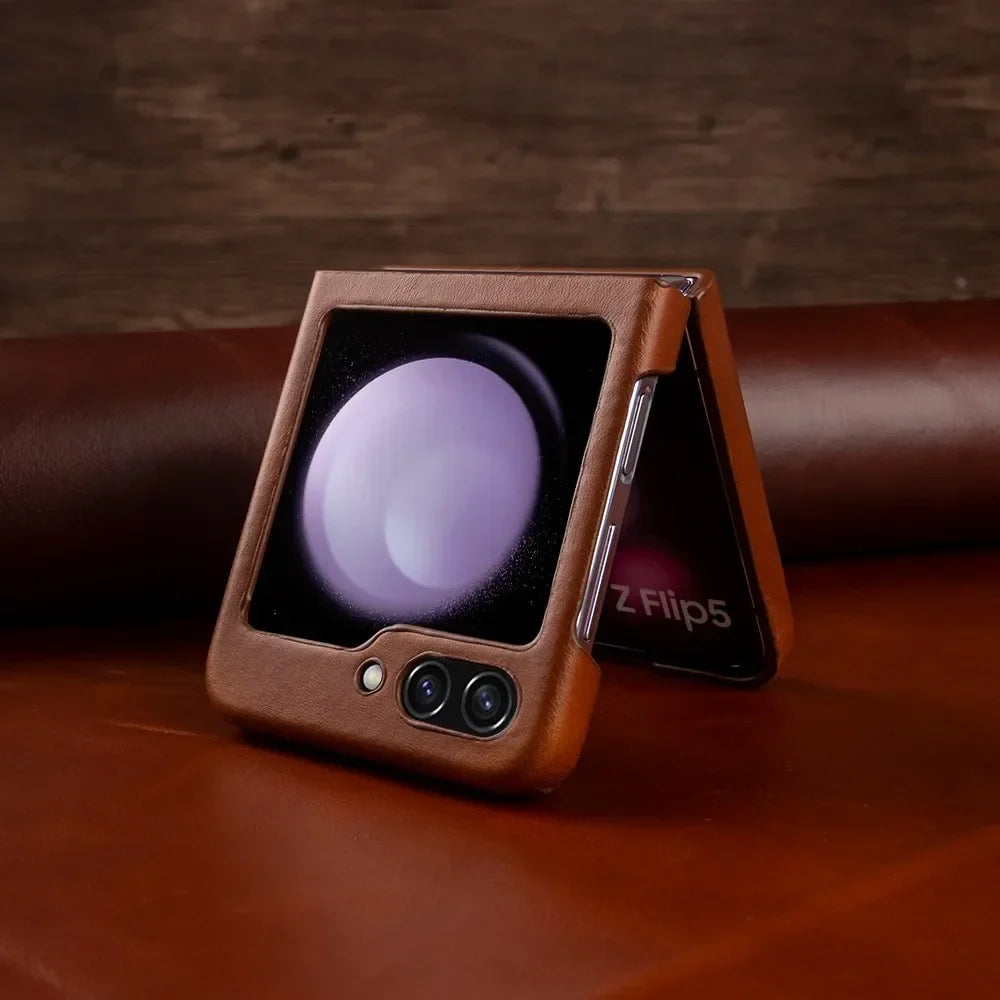 Artisan's Series: Vintage Leather Galaxy Z Flip Case