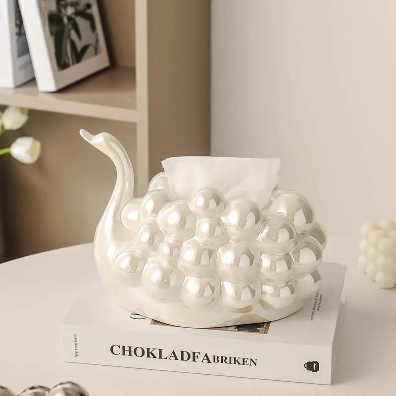 Luminary Swan Tissue Box