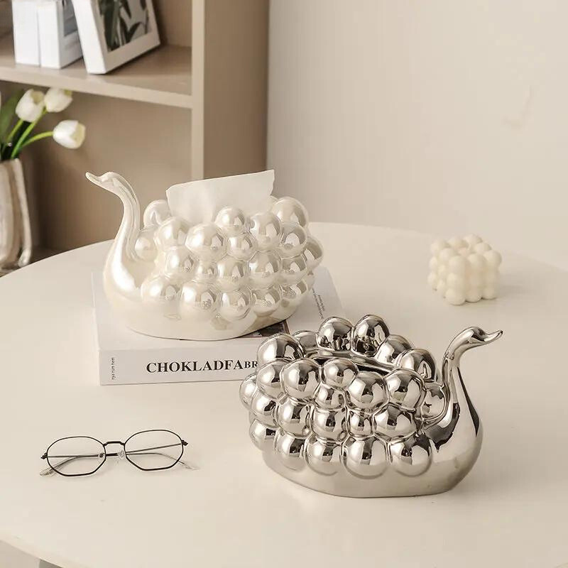 Luminary Swan Tissue Box