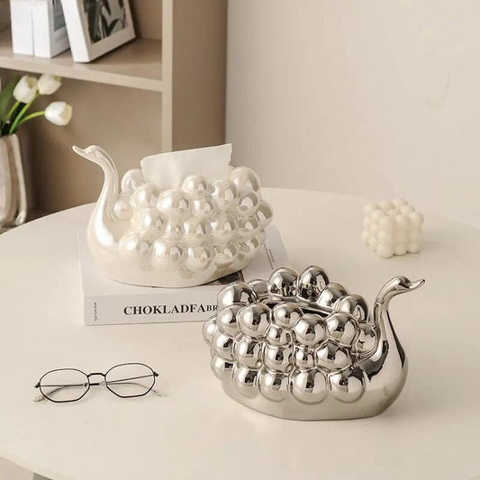 Luminary Swan Tissue Box