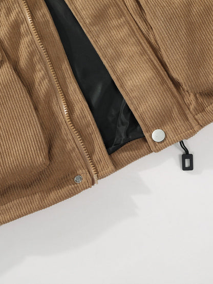 Capri Corduroy Hooded Jacket