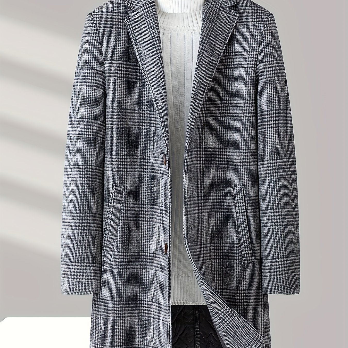 Rivello Checked Wool Overcoat