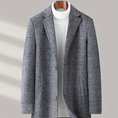 Rivello Checked Wool Overcoat