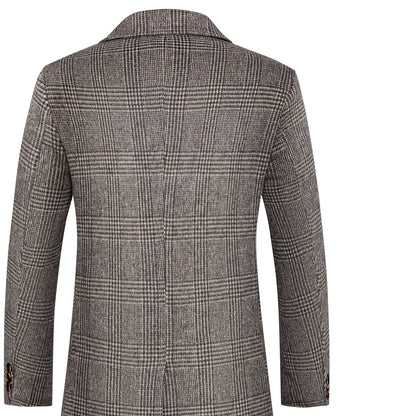 Rivello Checked Wool Overcoat