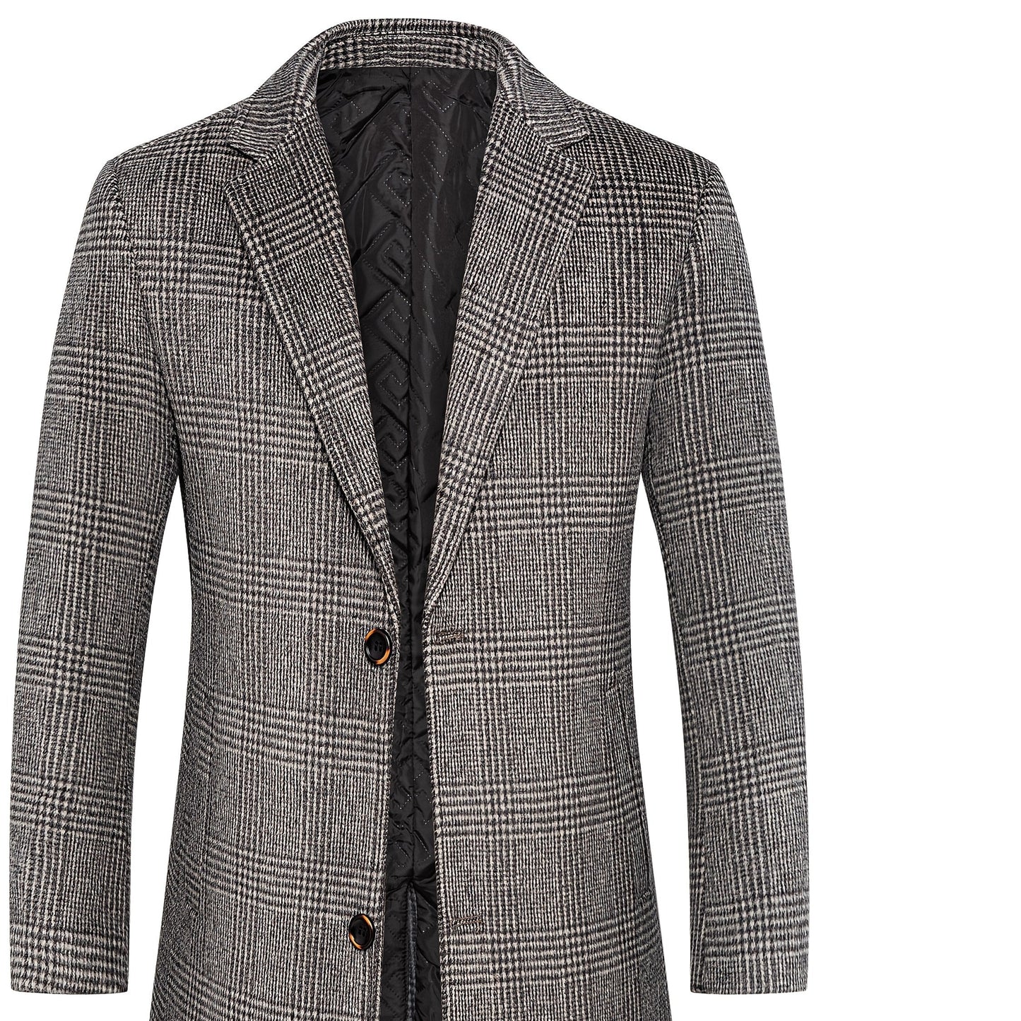 Rivello Checked Wool Overcoat