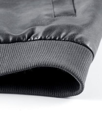 Ravenna Leather Bomber Jacket