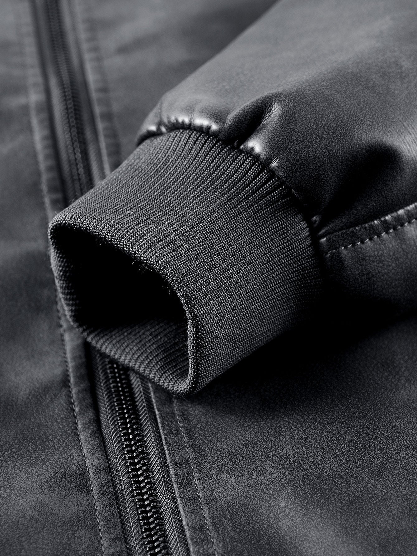 Ravenna Leather Bomber Jacket