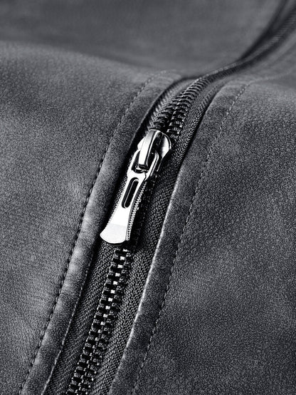 Ravenna Leather Bomber Jacket